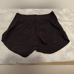 Black  Track That Mid-Rise Lined Lululemon Short 5” size 16